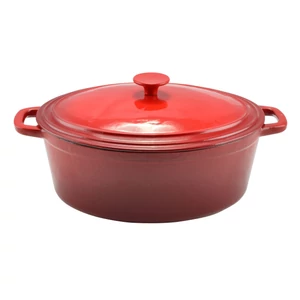 Perfect Home Zománcozott öntöttvas kacsasütő 32cm, 6,2l piros 10568