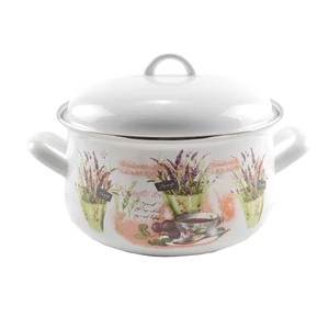 Perfect Home Levendula Zománcozott lábas 22 cm+fedő 13469