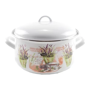 Perfect Home Levendula  Zománcozott lábas 24 cm+fedő 13470