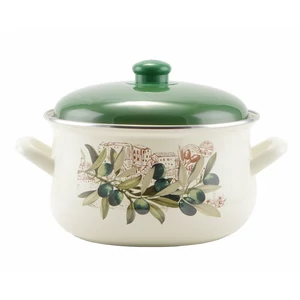 Perfect Home Oliva Zománcozott lábas 22 cm+fedő  14829