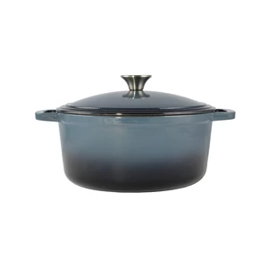 Perfect Home Zománcozott öntöttvas lábas 28 cm ~6,5 literes Acélkék 15720