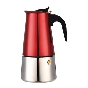 Perfect Home Metal Red kotyogós kávéfőző 6 személyes rozsdamentes indukciós 16665