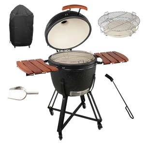 Kamado SE Premium Line Grillező 23,5"/60 cm matt fekete  - készlet  16699