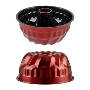 Perfect Home Metal Red Line Kuglóf forma középpel 23*9,6cm 19131