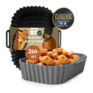 KitchBo AirFryer / Forrólevegős fritőz sütőbetét szilikon 20*15 cm 2 db-os DS18893