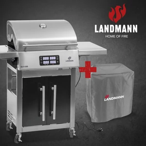 Landmann Elektromos Grillkocsi / Grillező Inox 3200 Watt 01992-L
