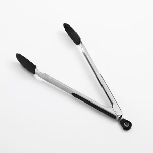 Landmann Grillcsipesz / húsfogó rozsdamentes acél+szilikon 34cm 13347-L