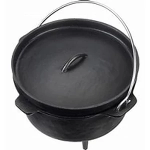Landmann Öntöttvas zománcozott dutch oven / holland sütő fedővel 8L antracit 13747-L