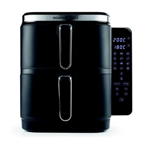 GOURMETMAXX Forrólevegős Fritőz / Airfryer Kétkamrás Függőleges 2x5L 2800W DS15305-L