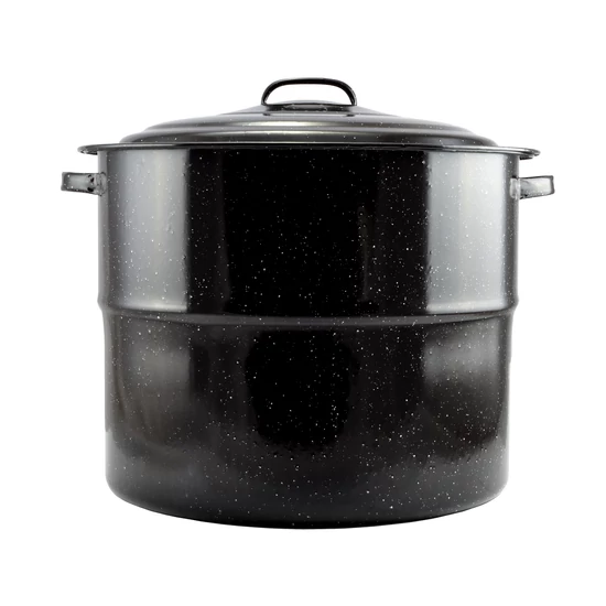 Perfect Home Zománcozott Lábas fedővel 45 cm 31,5 liter fekete 10393