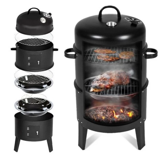 Grillező - füstölő smoker 3 rácsos 13966
