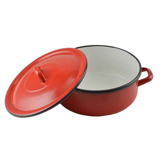 Zománcozott lábas fedővel 27 cm 14124