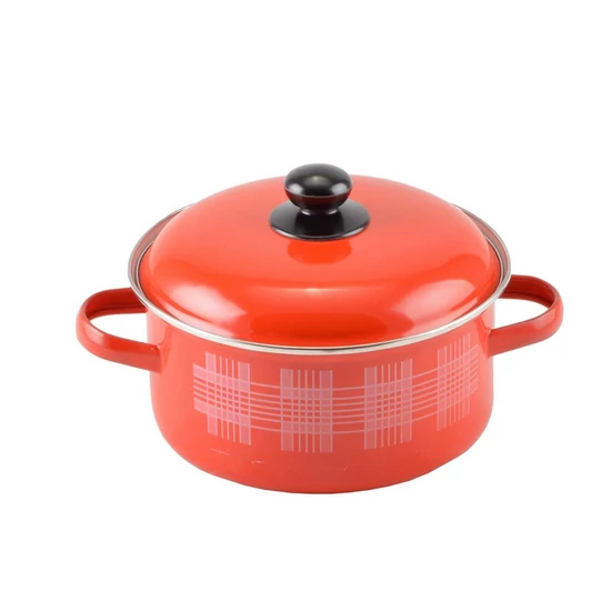 Zománcozott lábas fedővel 20 cm 14624