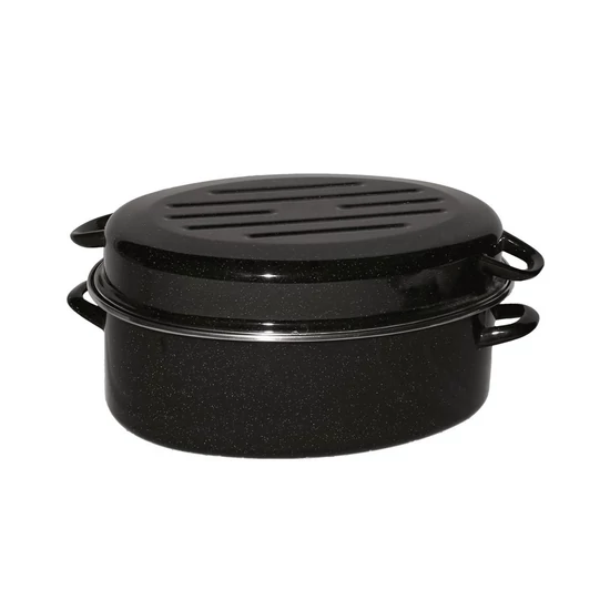 Zománcozott kacsasütő ovális 32 cm 15088