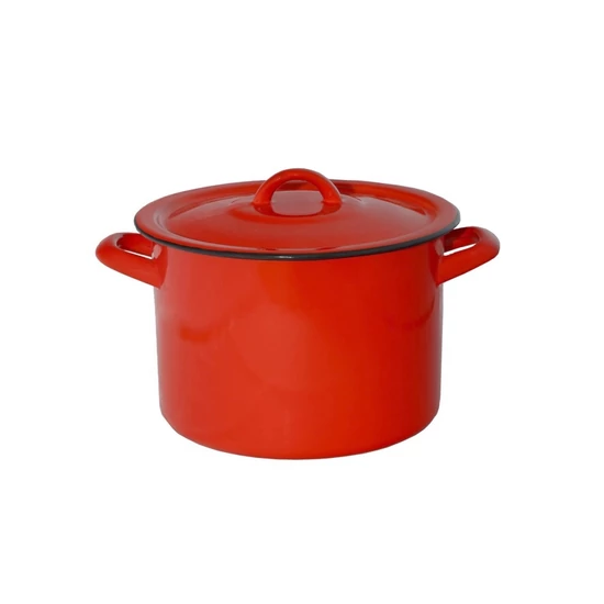 Zománcozott fazék fedővel 24 cm 15098