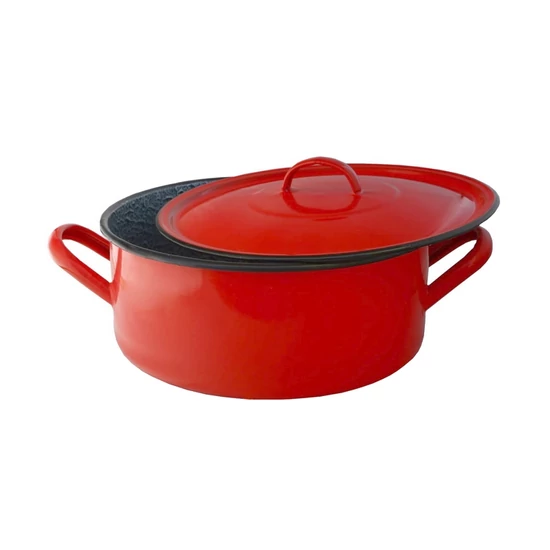 Zománcozott lábas fedővel 32 cm 15127