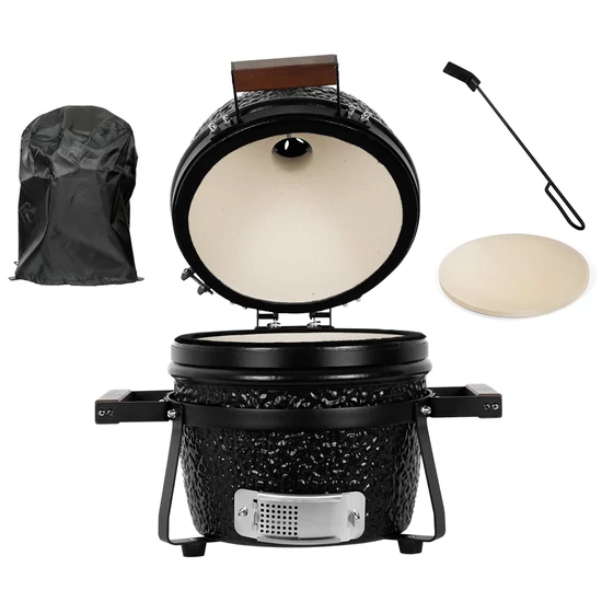 Kamado SE Premium Line Grillező 13"/32cm matt fekete - készlet 16702