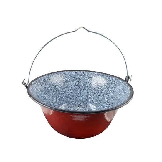 Perfect Home Zománcozott gulyás bogrács 22 liter piros/cirmos 33001