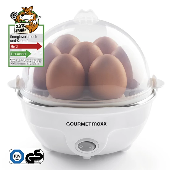 GOURMETMAXX Tojásfőző 7db-os fehér 350W DS13760