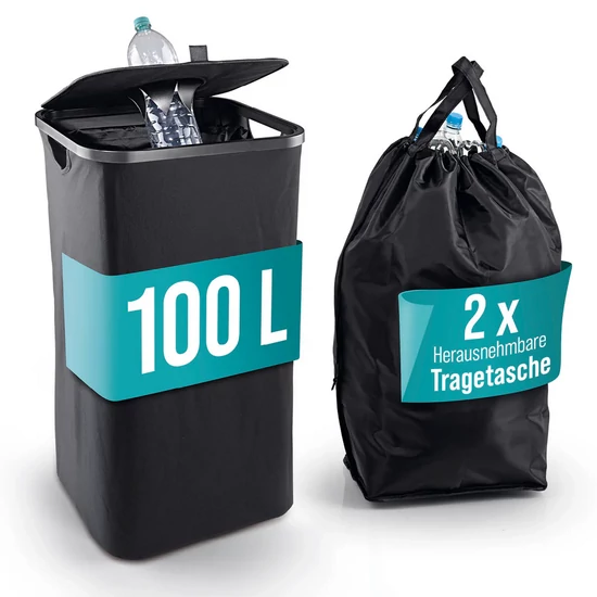 EASYmaxx Visszaváltható palack gyűjtő 100L literes 2 hordtáskával DS15478