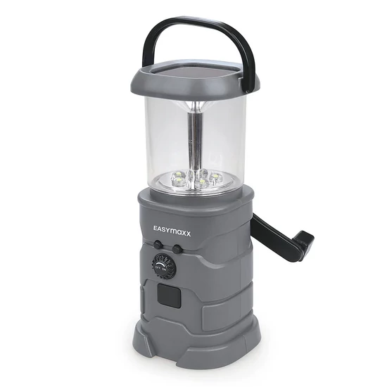 EASYMAXX Napelemes lámpa rádióval, dinamós DS11093