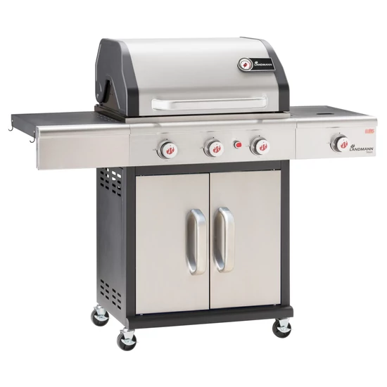Landmann Triton maxX PTS 3.1 (rozsdamentes) Gázgrillkocsi / Grillező 12947-L