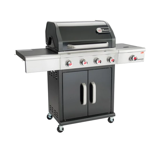 Landmann Triton PTS 4.1 (fekete) Gázgrillkocsi / Grillező 12962-L
