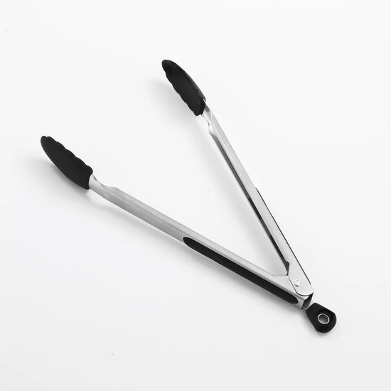 Landmann Grillcsipesz / húsfogó rozsdamentes acél+szilikon 34cm 13347-L