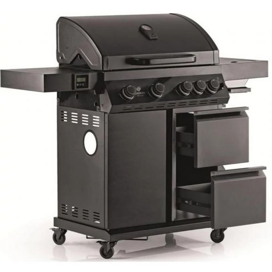 Landmann Cool Black 4.1 Maxx  Gázgrill-kocsi / Grillező Fekete Öntöttvas (221611) 15273-L