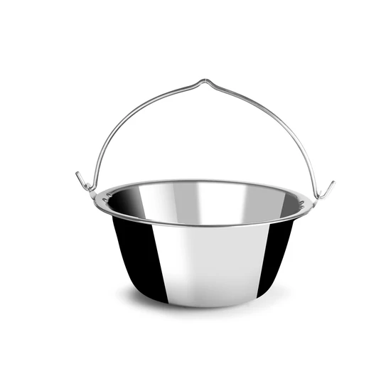 Perfect Home Rozsdamentes bogrács 20 liter 1mm szegecselt fül nehéz 13957