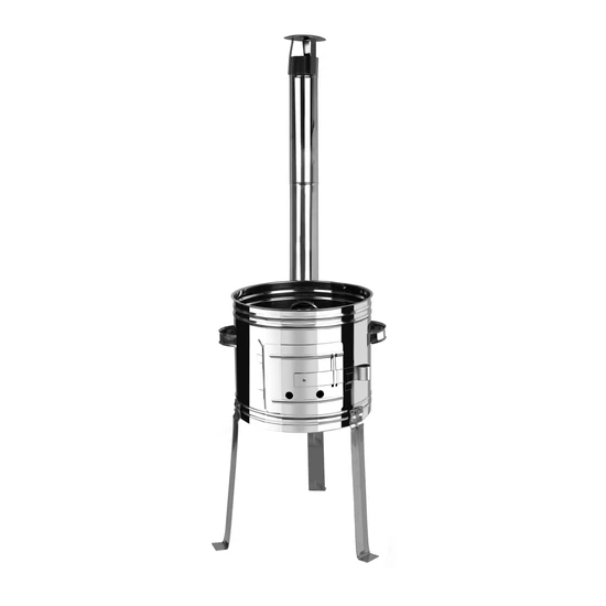 Perfect Home Inox parti üstház 36cm hosszú lábú  +kémény+könyök+kalap 13228