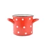 Perfect Home Levesestál fazék formájú bögre piros pöttyös 385ml 15036