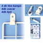 Kép 1/2 - Akasztó csavaros 4 db 10122
