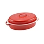 Kép 1/4 - Perfect Home Zománcozott kacsasütő 37*26cm Piros-Fehér 10379