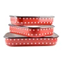 Kép 4/5 - Perfect Home Piros Pöttyös Zománcozott tepsi 37 cm 10382
