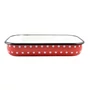 Kép 3/5 - Perfect Home Piros Pöttyös Zománcozott tepsi 41 cm 10383