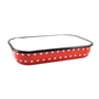 Kép 1/5 - Perfect Home Piros Pöttyös Zománcozott tepsi 41 cm 10383