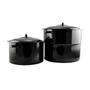 Kép 3/3 - Perfect Home Zománcozott Lábas fedővel 36 cm 20 liter fekete 10392