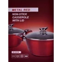 Kép 7/8 - Perfect Home Metal Red Line tapadásmentes alumínium lábas üvegfedővel 24cm 4.5L, indukciós 10397
