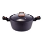 Kép 2/14 - Perfect Home Golden Line tapadásmentes alumínium lábas üvegfedővel 24cm, 4L, indukciós 10434