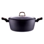 Kép 1/9 - Perfect Home Golden Line tapadásmentes alumínium lábas üvegfedővel 28cm, 6,1L, indukciós 10439