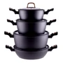 Kép 6/9 - Perfect Home Golden Line tapadásmentes alumínium lábas üvegfedővel 28cm, 6,1L, indukciós 10439