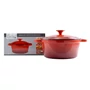 Kép 6/6 - Perfect Home Zománcozott öntöttvas lábas 24cm, 4l piros 12012