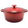 Kép 2/6 - Perfect Home Zománcozott öntöttvas lábas 26cm, 5,2l piros 10566
