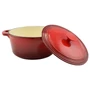 Kép 3/6 - Perfect Home Zománcozott öntöttvas lábas 24cm, 4l piros 12012