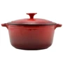 Kép 2/6 - Perfect Home Zománcozott öntöttvas lábas 24cm, 4l piros 12012