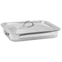 Kép 3/5 - Perfect Home Rozsdamentes tepsi + grillrács +fedő 37*28cm  12702