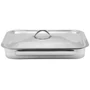 Kép 5/5 - Perfect Home Rozsdamentes tepsi + grillrács +fedő 37*28cm  12702
