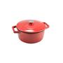 Kép 2/3 - Perfect Home Zománcozott öntöttvas lábas 28 cm 7 literes piros 12969