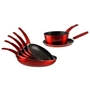 Kép 2/3 - Perfect Home Metal Red Comfort tapadásmentes alumínium serpenyő 22*4,3 cm indukciós 13013
